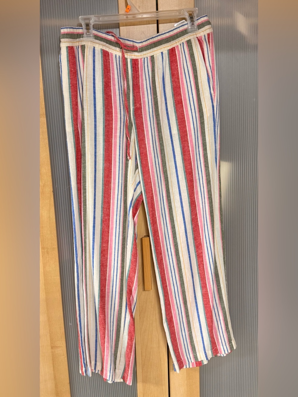 Old Navy Striped Joggers - Red, Blue, Green & Cream